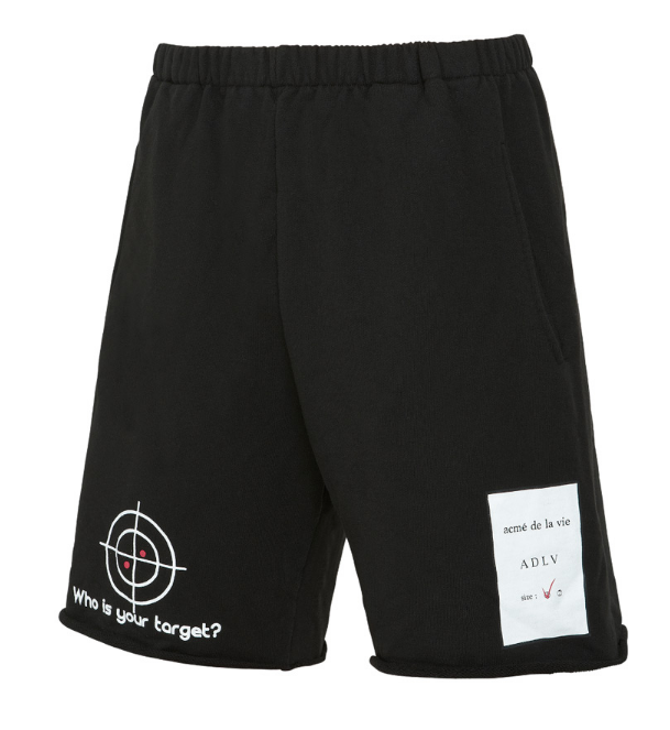 アクメドラビ(acme' de la vie) ADLV TARGET SHORT PANTS BLACK