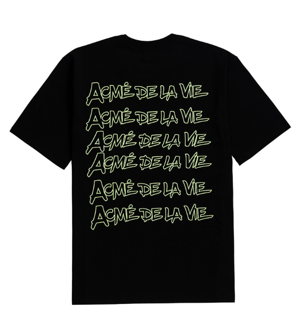 アクメドラビ(acme' de la vie) ADLV HANDWRITING SHORT SLEEVE T-SHIRT BLACK