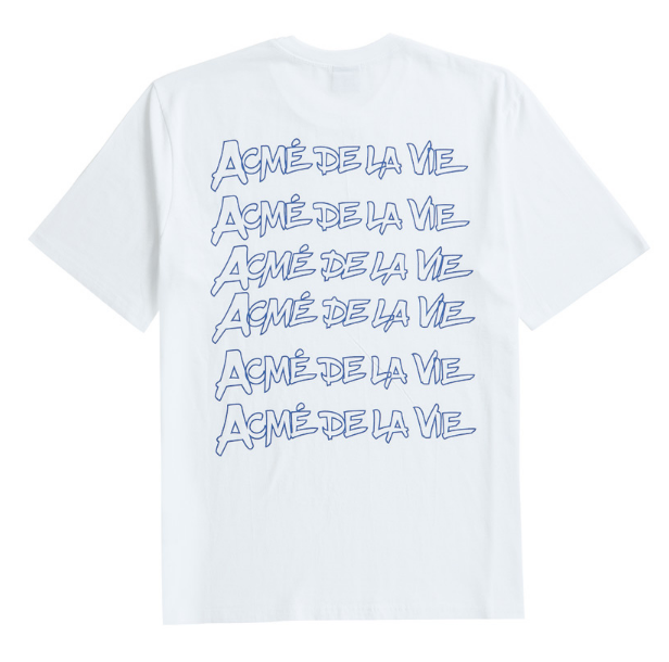 アクメドラビ(acme' de la vie) ADLV HANDWRITING SHORT SLEEVE T-SHIRT WHITE