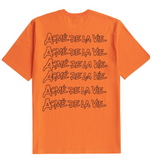 アクメドラビ(acme' de la vie) ADLV HANDWRITING SHORT SLEEVE T-SHIRT ORANGE