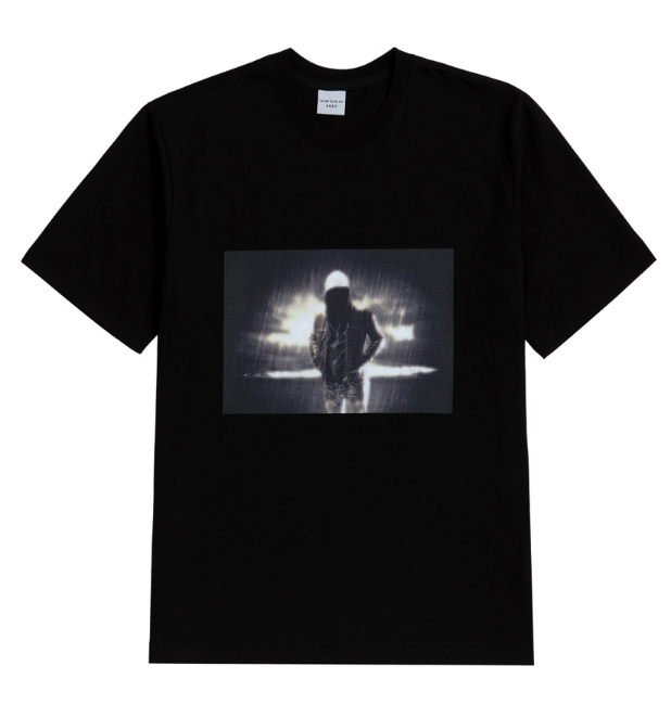 アクメドラビ(acme' de la vie) ADLV SHORT SLEEVE T-SHIRT DARK RAIN BLACK