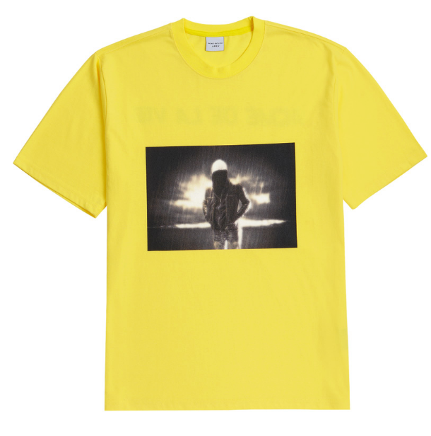 アクメドラビ(acme' de la vie) ADLV SHORT SLEEVE T-SHIRT DARK RAIN YELLOW