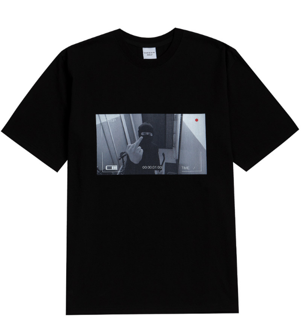 アクメドラビ(acme' de la vie) ADLV SHORT SLEEVE T-SHIRT CCTV (ブラック)