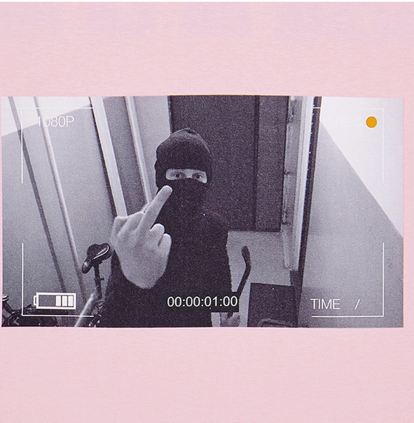 アクメドラビ(acme' de la vie) ADLV SHORT SLEEVE T-SHIRT CCTV (ピンク)