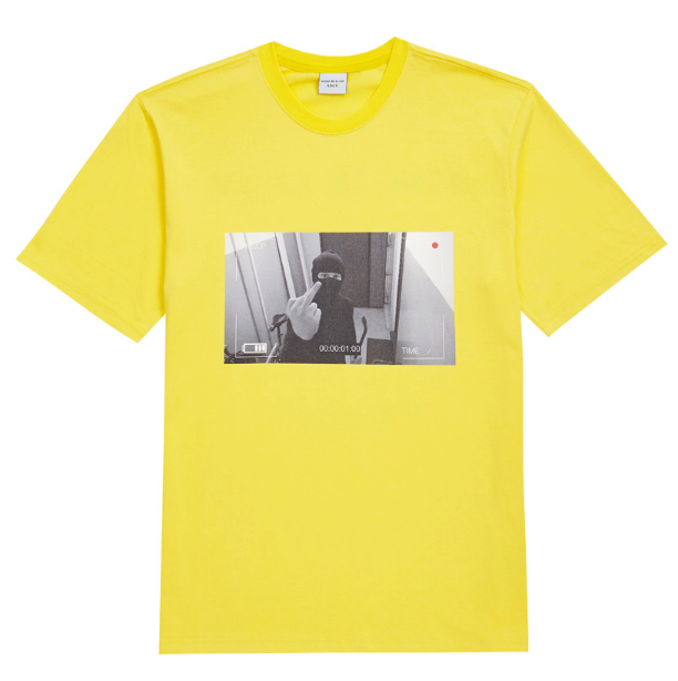 アクメドラビ(acme' de la vie) ADLV SHORT SLEEVE T-SHIRT CCTV (イエロー)