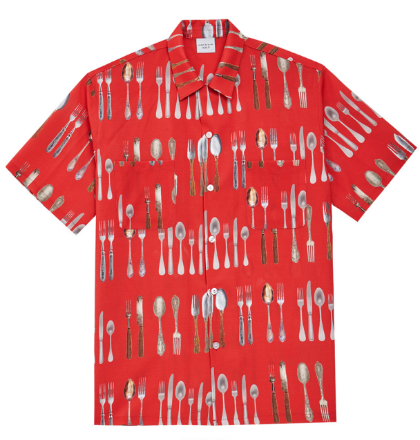 アクメドラビ(acme' de la vie) ADLV DIGITAL PRINTING SHIRT (レッド)