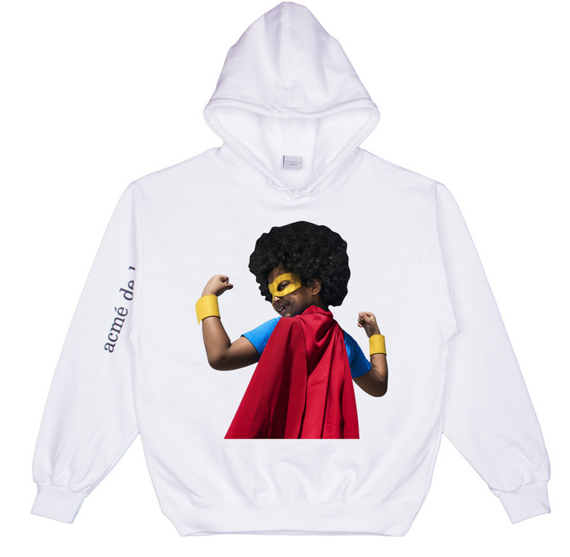 アクメドラビ(acme' de la vie) ADLV BABY FACE HERO HOODIE WHITE
