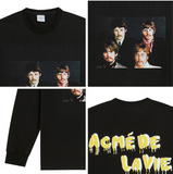 アクメドラビ(acme' de la vie) ADLV LONG SLEEVE T-SHIRT 4people (ブラック)