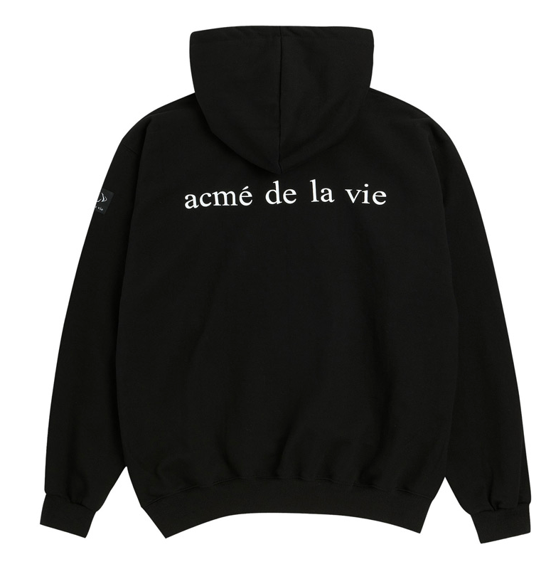 アクメドラビ(acme' de la vie) ADLV BABY FACE HOODIE BLACK YAWN