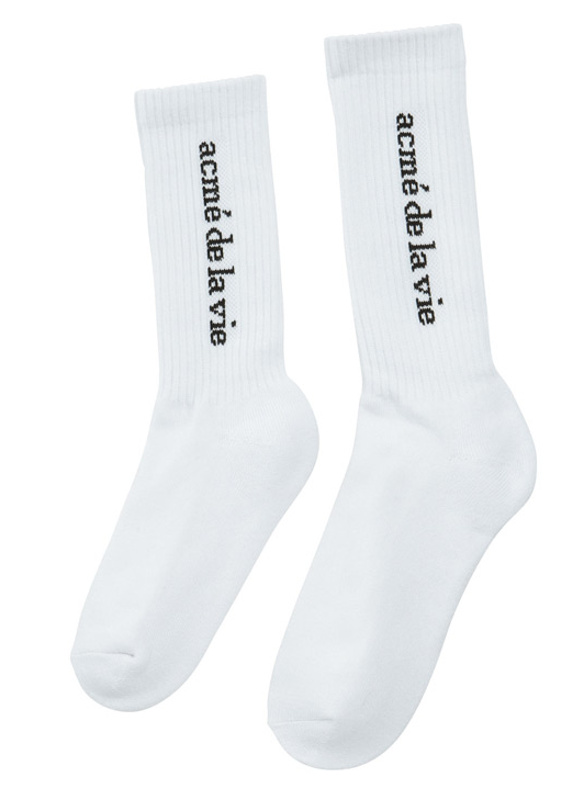 アクメドラビ(acme' de la vie) ADLV side logo socks