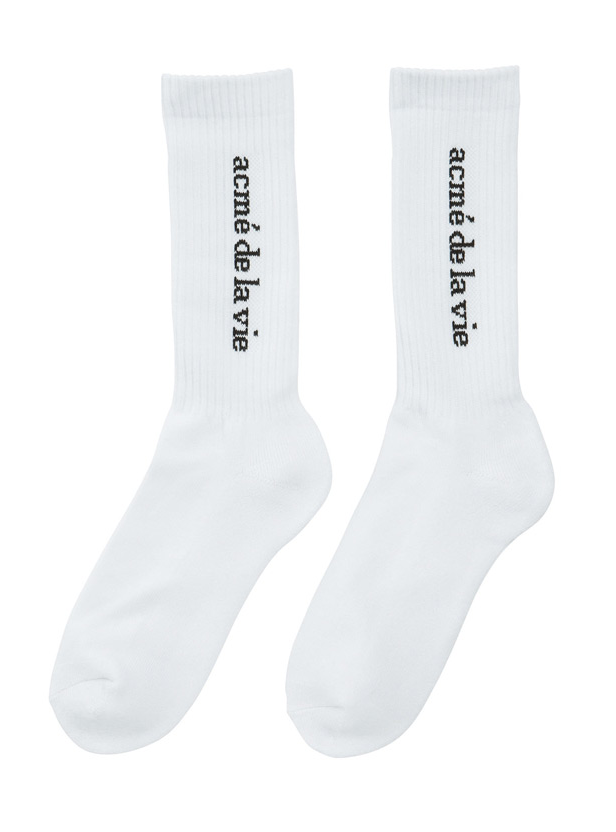 アクメドラビ(acme' de la vie) ADLV side logo socks