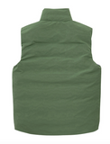 アクメドラビ(acme' de la vie) ADLV REVERSIBLE PADDING VEST GREY/KHAKI