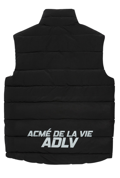 アクメドラビ(acme' de la vie) ADLV REVERSIBLE PADDING VEST BLACK/WHITE