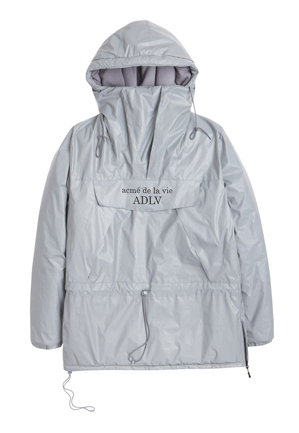 アクメドラビ(acme' de la vie) ADLV REFLECTOR ANORAK PADDING GREY