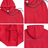 アクメドラビ(acme' de la vie) ADLV BASIC LOGO HOODIE RED