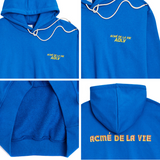 アクメドラビ(acme' de la vie) ADLV LOGO SETUP HOODIE (ブルー)