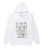 アクメドラビ(acme' de la vie) ADLV X Steven Willson ALPHABET HOODIE WHITE