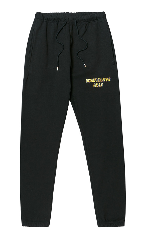 アクメドラビ(acme' de la vie) ADLV BROKEN LOGO SWEATPANTS BLACK
