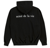 アクメドラビ(acme' de la vie) ADLV BABY FACE HOODIE BLACK WHITE T-SHIRT GIRL (BLACK)