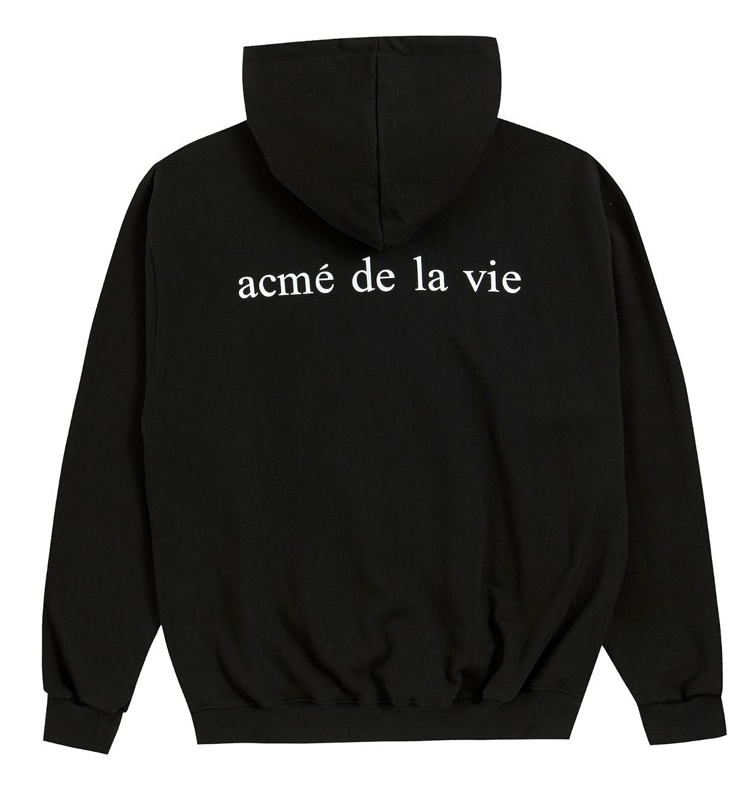 アクメドラビ(acme' de la vie) ADLV BABY FACE HOODIE BLACK SNOW (BLACK)