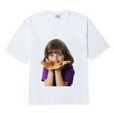 アクメドラビ(acme' de la vie) ADLV BABY FACE SHORT SLEEVE T-SHIRT WHITE PIZZA