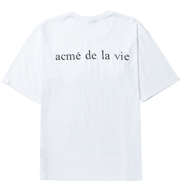 アクメドラビ(acme' de la vie) ADLV BABY FACE SHORT SLEEVE T-SHIRT WHITE PIZZA