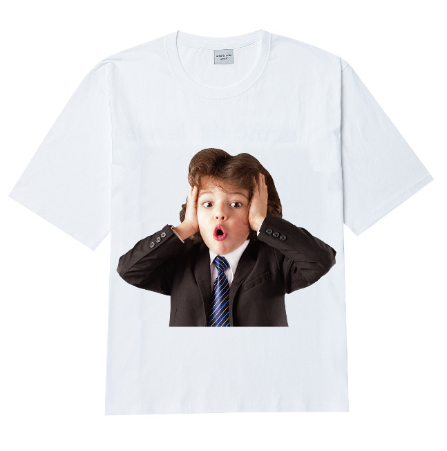 アクメドラビ(acme' de la vie) ADLV BABY FACE SHORT SLEEVE T-SHIRT WHITE BEETHOVEN