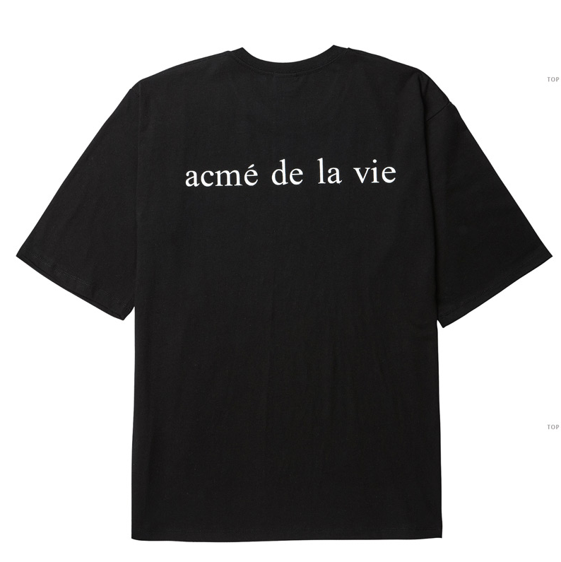 アクメドラビ(acme' de la vie) ADLV BABY FACE SHORT SLEEVE T-SHIRT BLACK SNOW