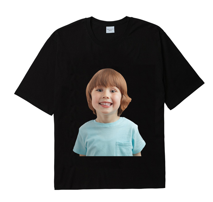 アクメドラビ(acme' de la vie) ADLV BABY FACE SHORT SLEEVE T-SHIRT BLACK MINT BOY