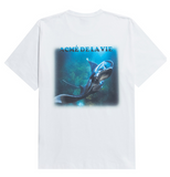 アクメドラビ(acme' de la vie) ADLV DIGITAL PRINTING SHORT SLEEVE T-SHIRT MANTA RAY ONE WHITE