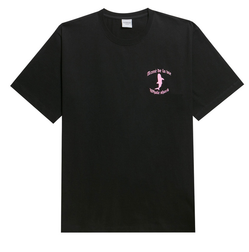 アクメドラビ(acme' de la vie) ADLV DIGITAL PRINTING SHORT SLEEVE T-SHIRT WHALE SHARK BLACK