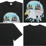 アクメドラビ(acme' de la vie) ADLV WOLF CMYK SHORT SLEEVE T-SHIRT BLACK