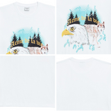 アクメドラビ(acme' de la vie) ADLV WOLF CMYK SHORT SLEEVE T-SHIRT WHITE