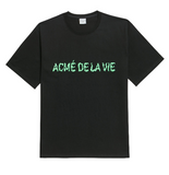 アクメドラビ(acme' de la vie) ADLV NEON LOGO SHORT SLEEVE T-SHIRT BLACK GREEN