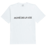 アクメドラビ(acme' de la vie) ADLV 3 LINE LOGO SHORT SLEEVE T-SHIRT WHITE