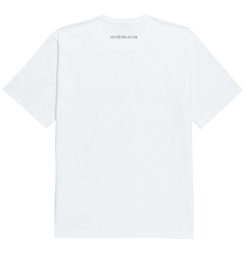 アクメドラビ(acme' de la vie) ADLV 3 LINE LOGO SHORT SLEEVE T-SHIRT WHITE