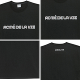 アクメドラビ(acme' de la vie) ADLV 3 LINE LOGO SHORT SLEEVE T-SHIRT BLACK