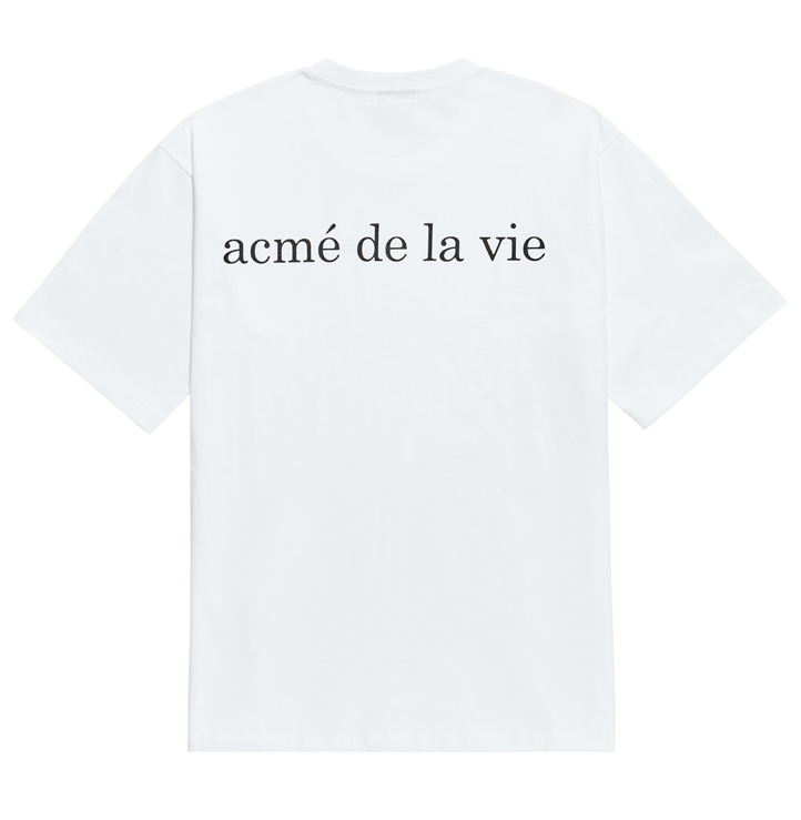 アクメドラビ(acme' de la vie) ADLV BABY FACE SHORT SLEEVE T-SHIRT WHITE MUFFLER