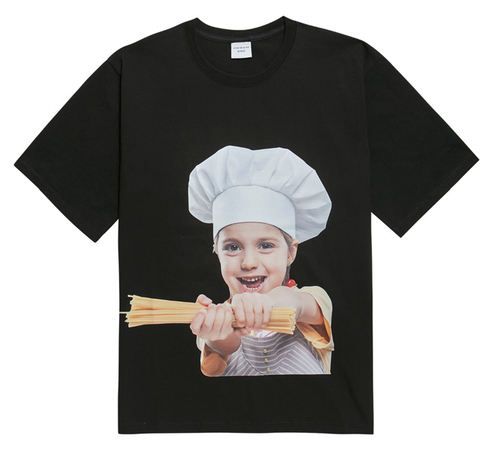 アクメドラビ(acme' de la vie) ADLV BABY FACE SHORT SLEEVE T-SHIRT BLACK PASTA