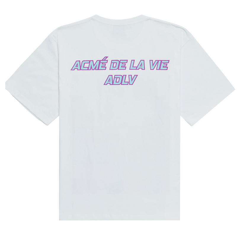 アクメドラビ(acme' de la vie) ADLV WOOPS PUNCH SHORT SLEEVE T-SHIRT WHITE