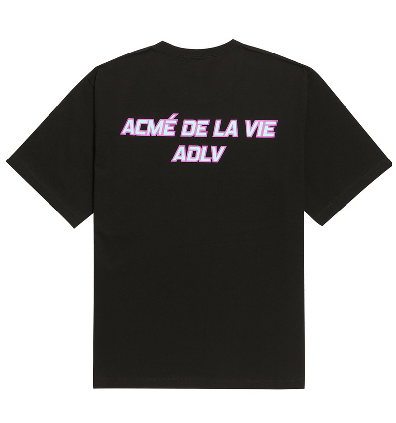アクメドラビ(acme' de la vie) ADLV WOOPS CRAP SHORT SLEEVE T-SHIRT BLACK