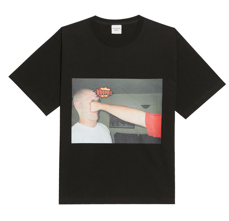 アクメドラビ(acme' de la vie) ADLV WOOPS PUNCH SHORT SLEEVE T-SHIRT BLACK