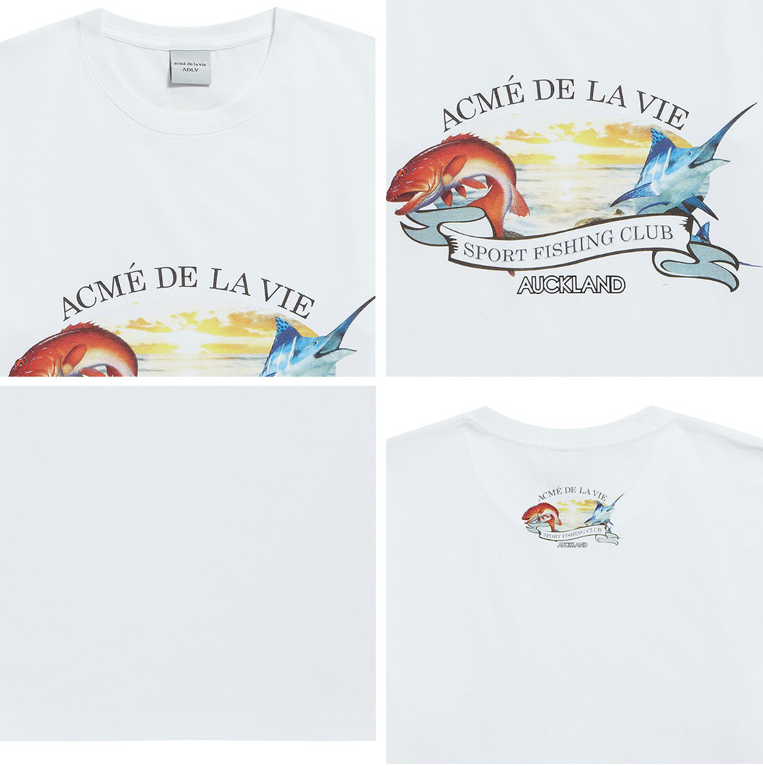 アクメドラビ(acme' de la vie) ADLV FISHING CLUB SHORT SLEEVE T