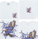 アクメドラビ(acme' de la vie) ADLV EAGLE COLOR SEPARATION SHORT SLEEVE T-SHIRT WHITE