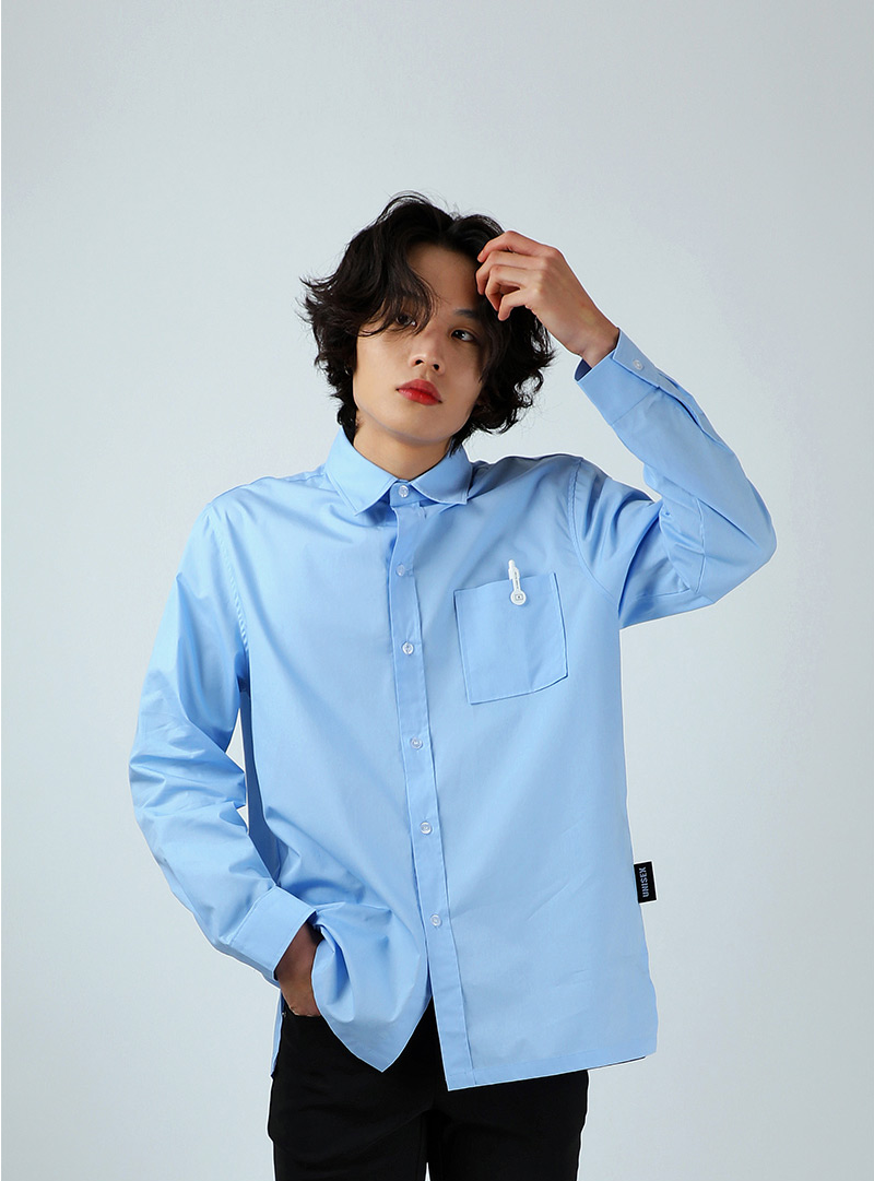 베이직 코튼(BASIC COTTON) BASIC Shirts (스카이 블루)
