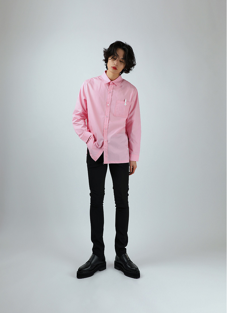 ベーシックコットン(BASIC COTTON) BASIC Shirts (ピンク)