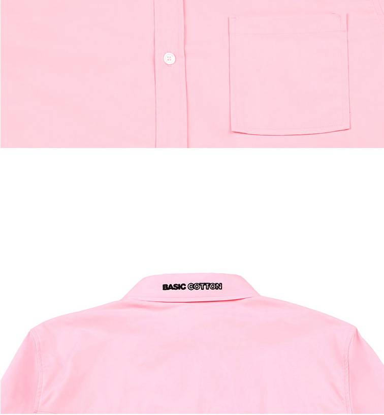 ベーシックコットン(BASIC COTTON) BASIC Shirts (ピンク)