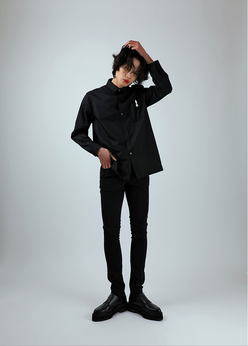 ベーシックコットン(BASIC COTTON) BASIC Shirts (ブラック)