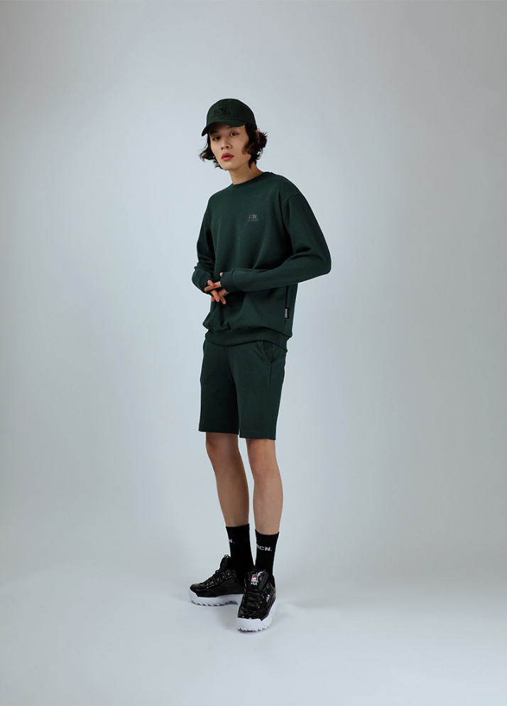 ベーシックコットン(BASIC COTTON) BCN Shorts (グリーン)