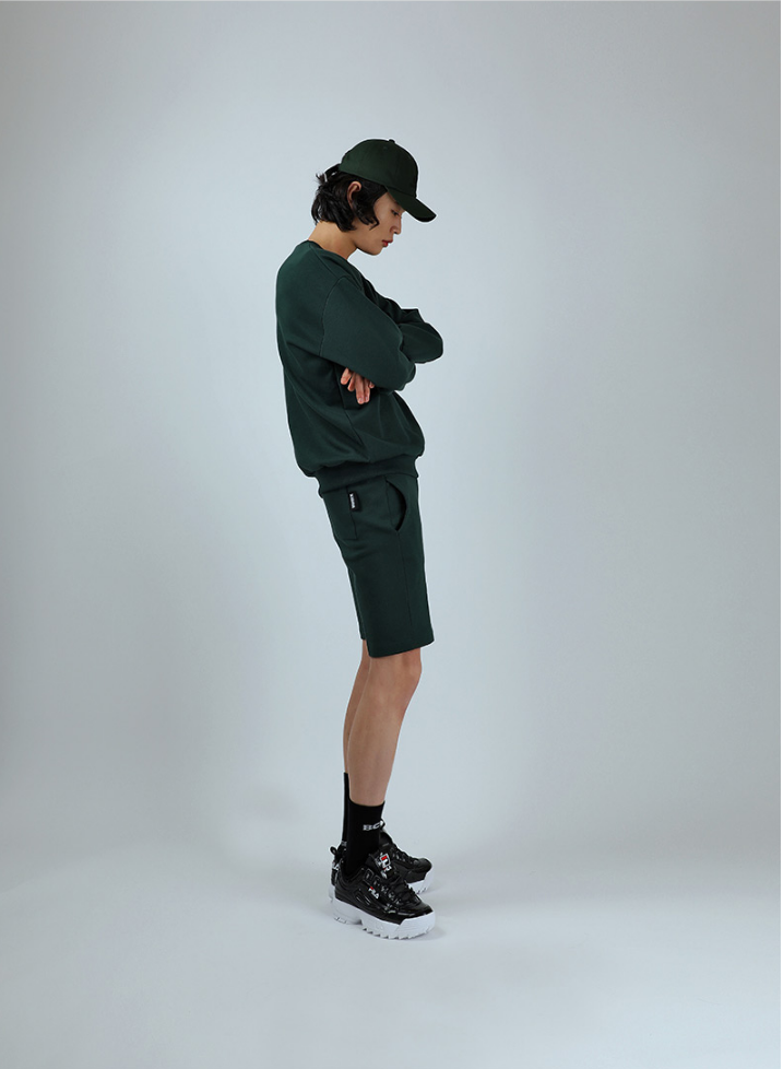 ベーシックコットン(BASIC COTTON) BCN Shorts (グリーン)